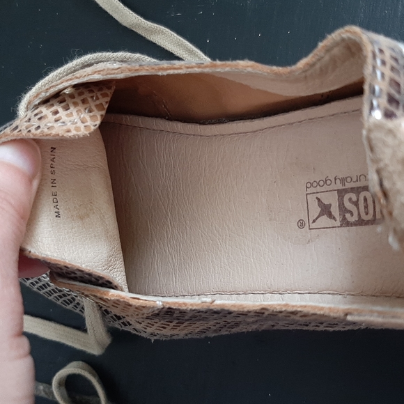 Women's Pikolinos Soft Leather Snake Pattern Lace-up Flats Trainers Size 7.5 - Picture 8 of 11